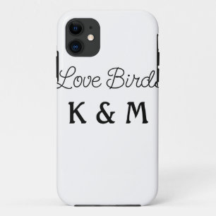 eenvoudige minimale voeg uw naam tekst liefde voge iPhone 11 hoesje