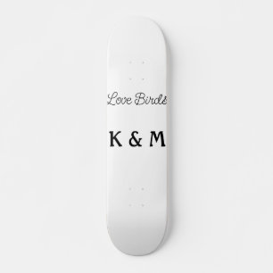 eenvoudige minimale voeg uw naam tekst liefde voge skateboard