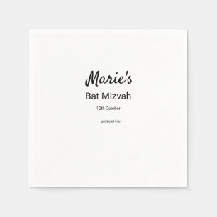 Eenvoudige minimale witte zwarte klassieker Edi Ba Servet