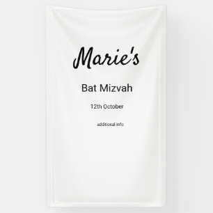 Eenvoudige minimale witte zwarte klassieker Edi Ba Spandoek