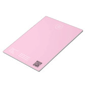 Eenvoudige minimale zakelijke QR-code Logo | Onder Notitieblok (Schuin)