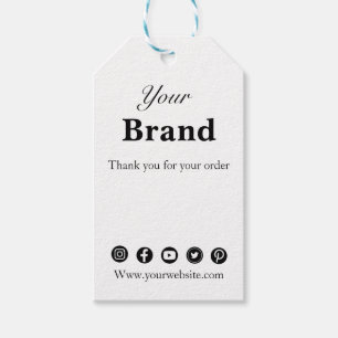 Eenvoudige minimalis business hang label prijs kle cadeaulabel