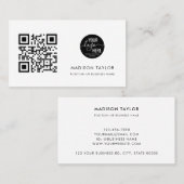 Eenvoudige minimalisatie van de QR-code van de Cus Visitekaartje (Voorkant / Achterkant)