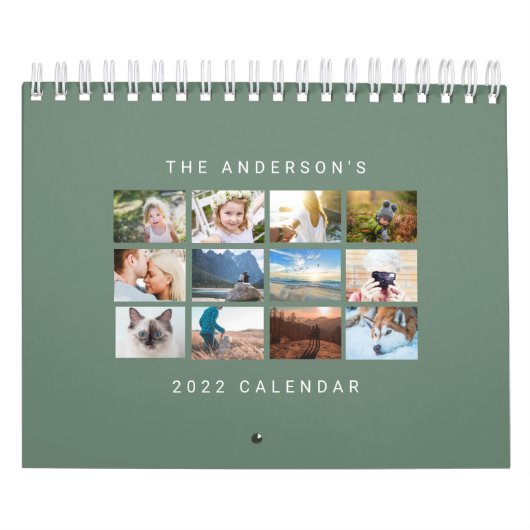 Eenvoudige, minimalistische, aangepaste 2022-pagin kalender (Hoes)