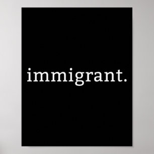 Eenvoudige minimalistische anti-Trump Anti-racisme Poster