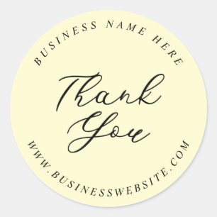 Eenvoudige Minimalistische Bedrijfs Huwelijks Even Ronde Sticker