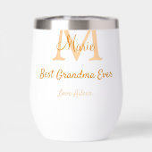 eenvoudige minimalistische beste oma ooit oranje m (Achterkant)