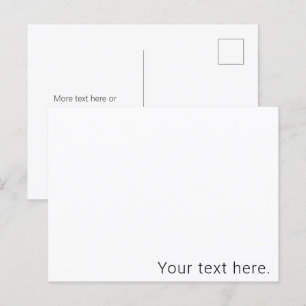 Eenvoudige minimalistische bewerkbare naam of ande briefkaart