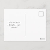 Eenvoudige minimalistische bewerkbare naam of ande briefkaart (Achterkant)