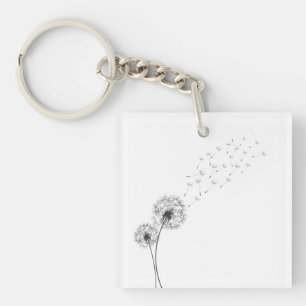 Eenvoudige minimalistische blaasballon   Sleutelha Sleutelhanger