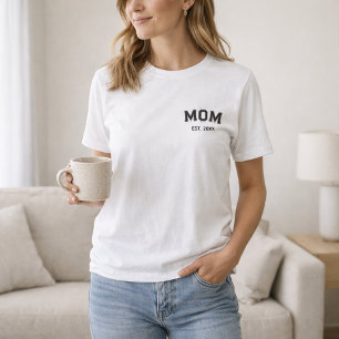 Eenvoudige Minimalistische Blokletter Moeder Opric T-shirt