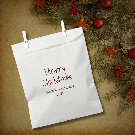 Eenvoudige minimalistische boho moderne kerst bedankzakje