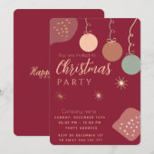 Eenvoudige minimalistische boho ornamenten kerst kaart (Voorkant / Achterkant)