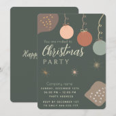 Eenvoudige minimalistische boho-ornamenten Kerstmi Kaart (Voorkant / Achterkant)