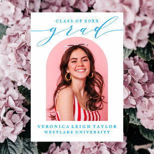 EENVOUDIGE MINIMALISTISCHE BOOGKALLIGRAFIE AFSTUDE KAART