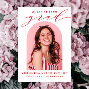 EENVOUDIGE MINIMALISTISCHE BOOGKALLIGRAFIE AFSTUDE KAART