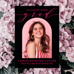 EENVOUDIGE MINIMALISTISCHE BOOGKALLIGRAFIE AFSTUDE KAART