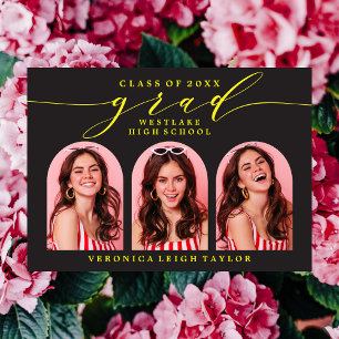 EENVOUDIGE MINIMALISTISCHE BOOGKALLIGRAFIE AFSTUDE KAART