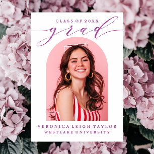 EENVOUDIGE MINIMALISTISCHE BOOGKALLIGRAFIE AFSTUDE KAART