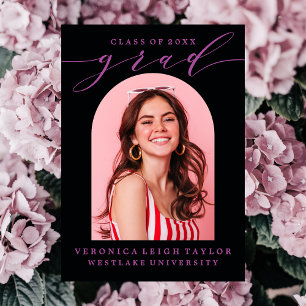 EENVOUDIGE MINIMALISTISCHE BOOGKALLIGRAFIE AFSTUDE KAART