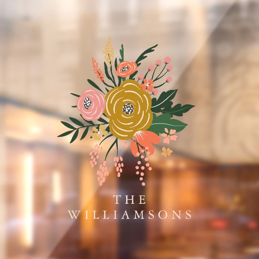 Eenvoudige minimalistische botanische ventilator o raamsticker (Vel 2)