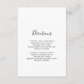 Eenvoudige minimalistische bruiloft informatiekaartje (Voorkant)