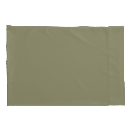 Eenvoudige minimalistische effen kleur Sage Green Kussensloop (Achterkant-Rechts)