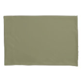 Eenvoudige minimalistische effen kleur Sage Green Kussensloop (Voorkant-Links)