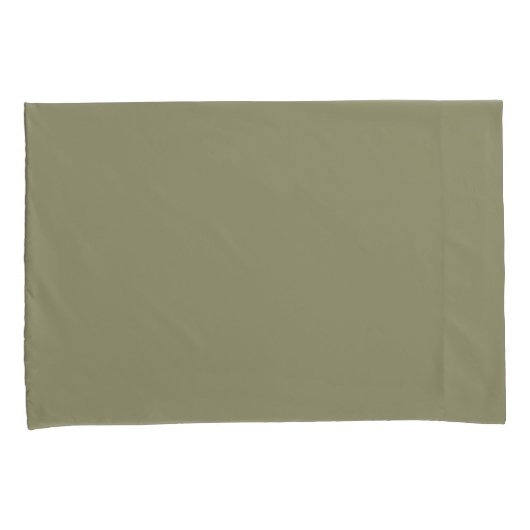 Eenvoudige minimalistische effen kleur Sage Green Kussensloop (Voorkant-Rechts)