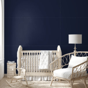 Eenvoudige minimalistische elegante effen donkerbl behang