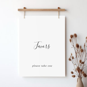 Eenvoudige Minimalistische Favorieten Bord Poster