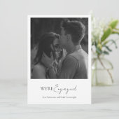 Eenvoudige minimalistische fotowedstrijd kaart (Staand voorkant)