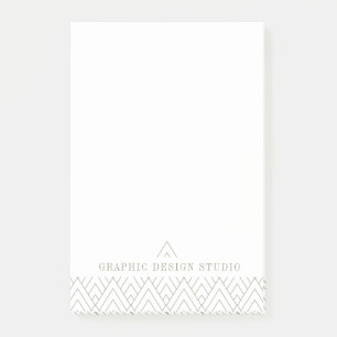 Eenvoudige minimalistische geometrisch patroon arc post-it® notes