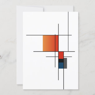 Eenvoudige minimalistische geometrische fusie feestdagenkaart
