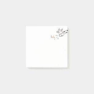 Eenvoudige minimalistische Giraffe Post-it® Notes