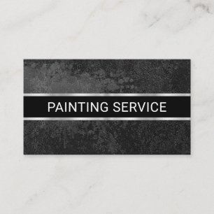 Eenvoudige Minimalistische Grijze Grunge Muur Visitekaartje