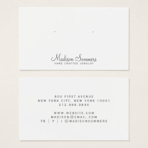 Eenvoudige minimalistische juwelen-Kaarten Visitekaartje
