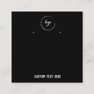 Eenvoudige minimalistische Kaarten voor zwart beel Vierkante Visitekaartje