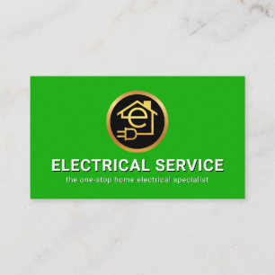 Eenvoudige Minimalistische Letter-e Huiscircuit Visitekaartje
