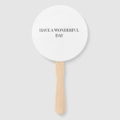 Eenvoudige minimalistische liefde Set van fans Handwaaier (Achterkant)