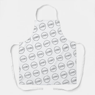 Eenvoudige minimalistische logo Modern Promotional Schort