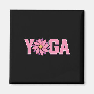 Eenvoudige Minimalistische Lotus Bloem Yoga Magneet