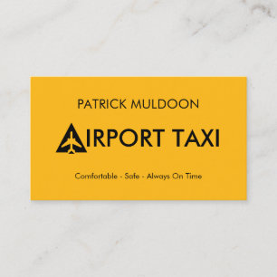 Eenvoudige Minimalistische Luchthaventaxi Visitekaartje