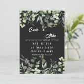 Eenvoudige minimalistische mint groene bruiloft we kaart (Staand voorkant)