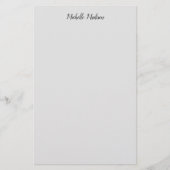 Eenvoudige Minimalistische Moderne Handgeschreven Briefpapier (Voorkant)