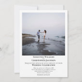 Eenvoudige minimalistische moderne kunst foto wit  kaart (Voorkant)