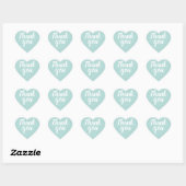Eenvoudige minimalistische moderne pastelblauwe da hart sticker (Vel)