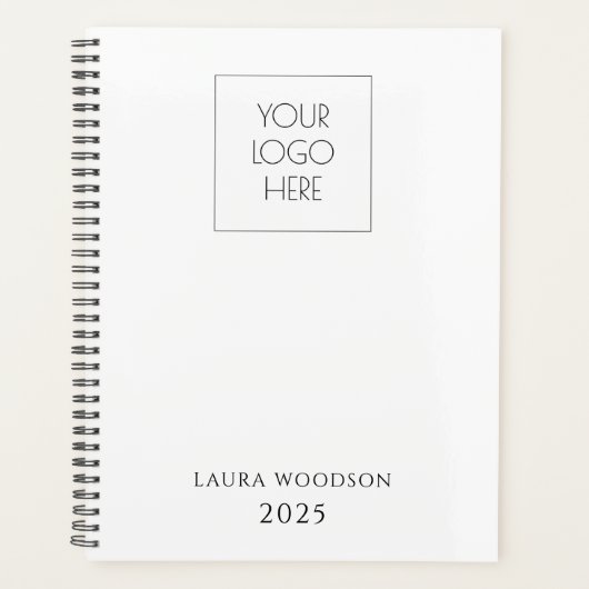 Eenvoudige minimalistische naam van Logo Planner (Voorkant)