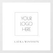 Eenvoudige minimalistische naam van Logo Raamsticker (Vel)