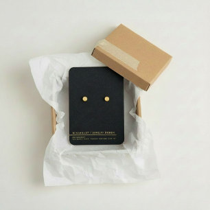 Eenvoudige, minimalistische oorenkaart visitekaartje